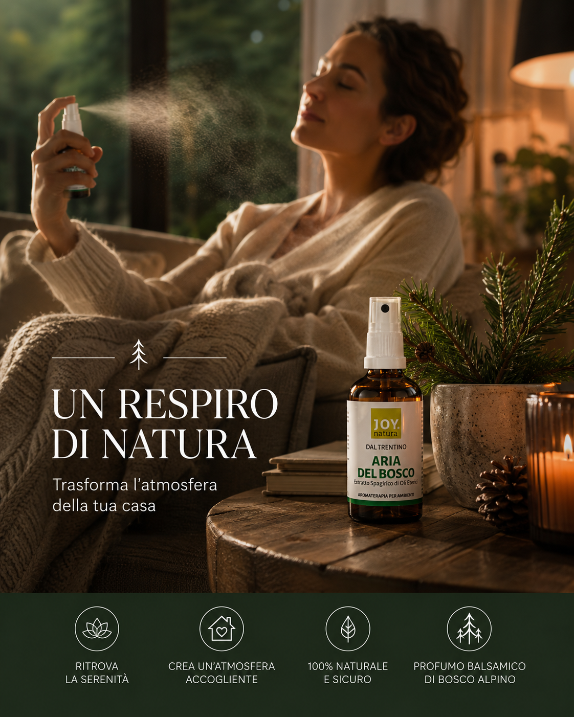Aria del Bosco – mix di oli essenziali per ambienti rilassanti