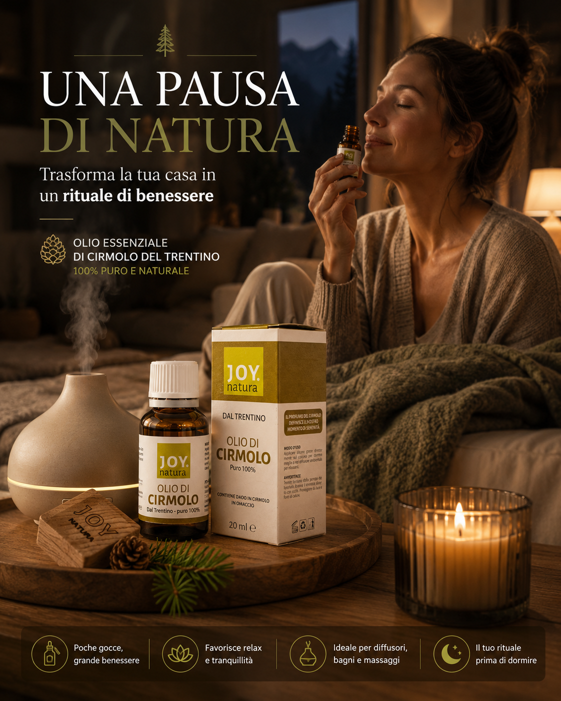Olio essenziale di Cirmolo – calma la mente e favorisce il sonno