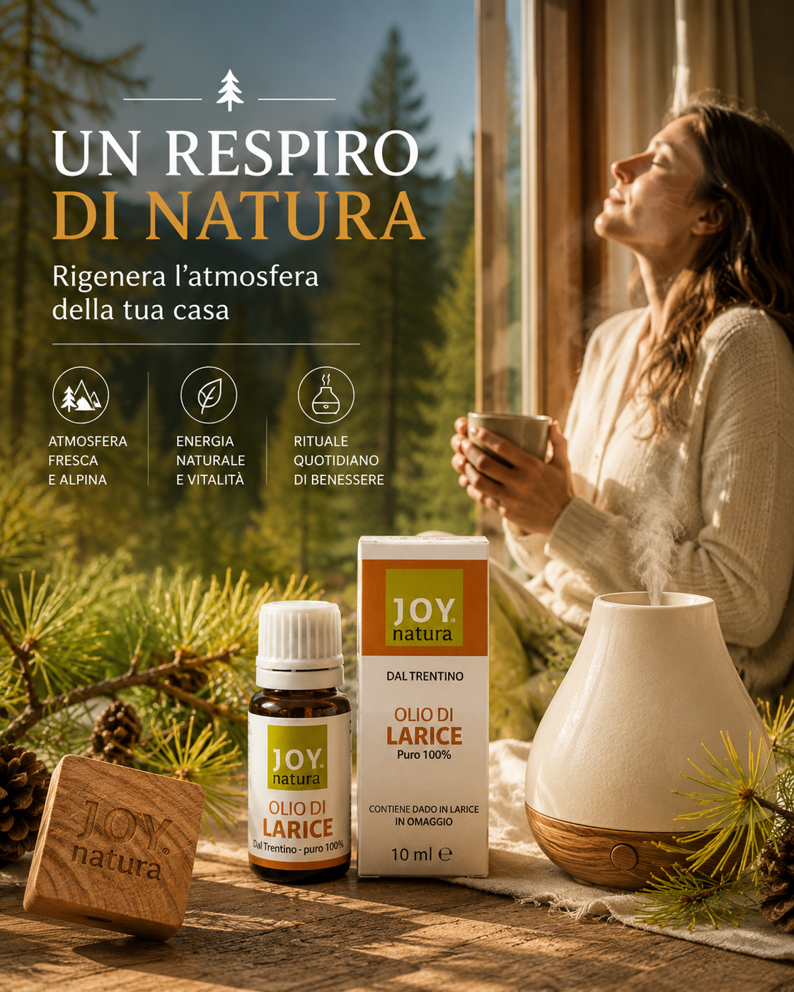 Olio essenziale di Larice – purifica e supporta il benessere respiratorio