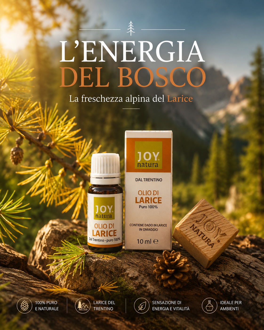Olio essenziale di Larice – purifica e supporta il benessere respiratorio