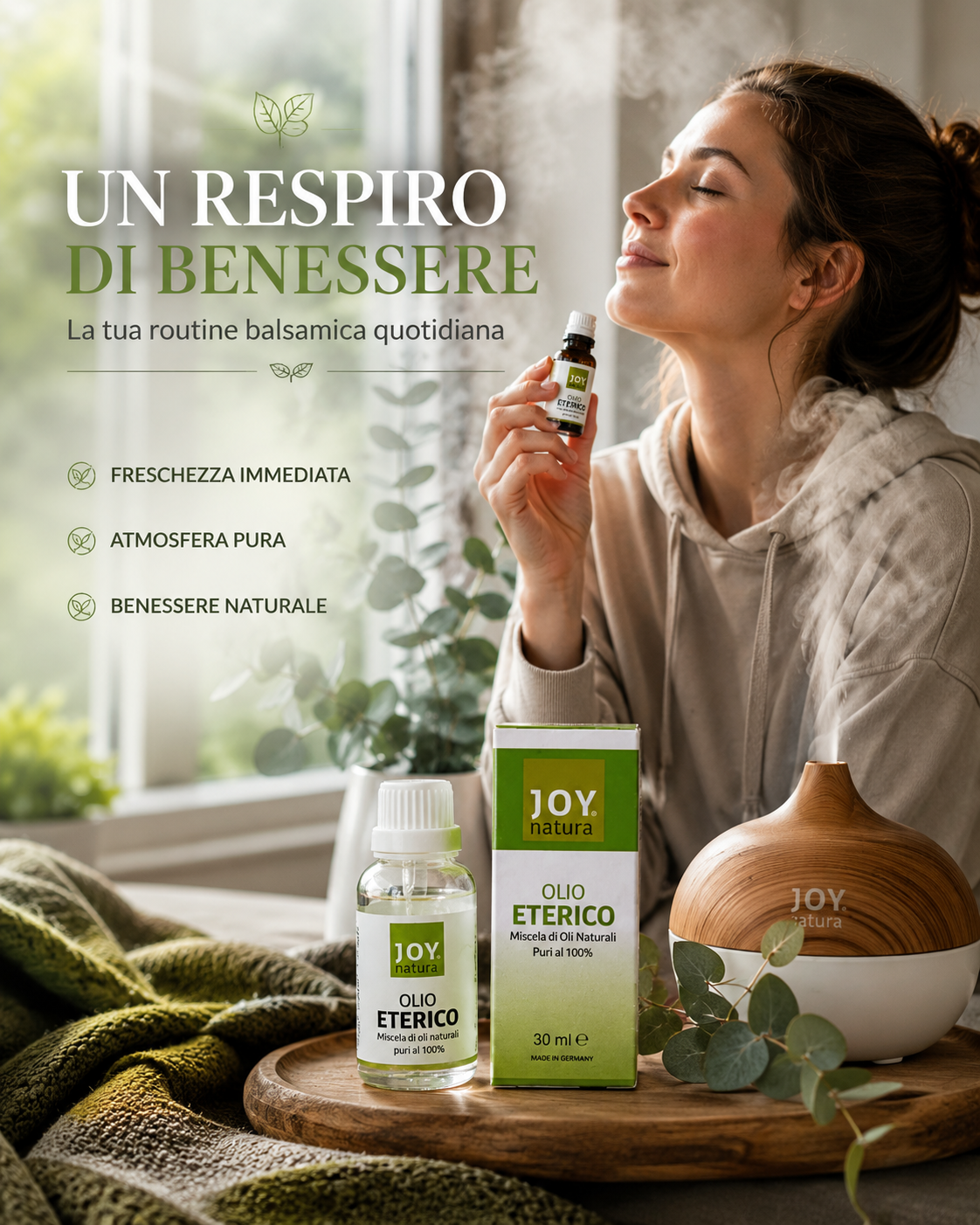 Olio Eterico – Freschezza Balsamica – energia mentale e benessere quotidiano